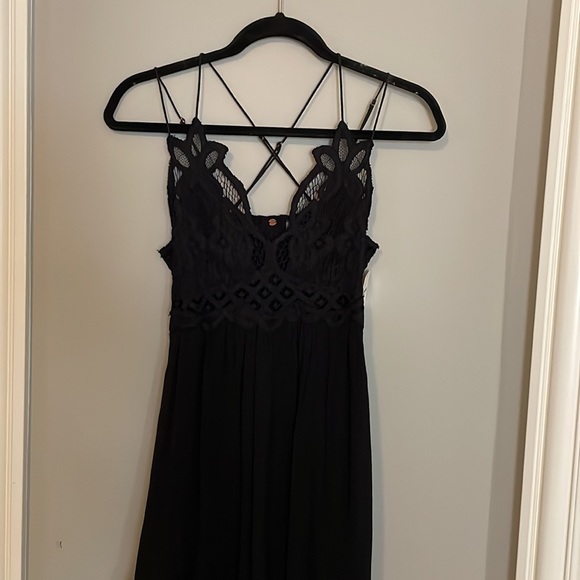 NWT Free People One Adella Slip Black size S - Picture 4 of 8